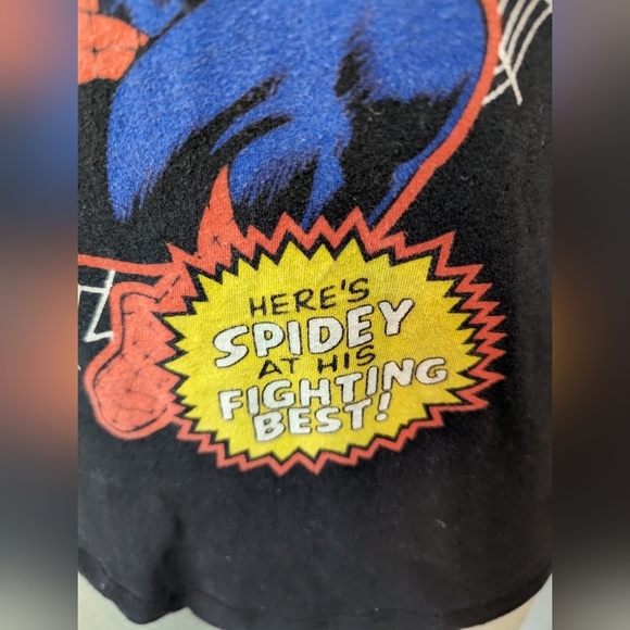 Women's braided back black spiderman tank size S - Picture 4 of 9